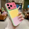 Funda de Teléfono Estilo Europeo y Americano, Bloques de Color Personalidad, Dopamina, Transformación Instantánea, Adecuada para iPhone 17 Pro Max, 18 Pro, Cobertura Total, 16/15