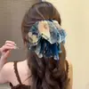 Presilha Elegante e Luxuosa para Rabo de Cavalo Feminino 2026 Novo Modelo Presilha de Cabelo de Alta Qualidade Presilha Garra Laço Francês Vintage Acessório de Cabelo