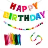 Fiesta de Cumpleaños Recuerdos Guirnalda de Letras Colgante Banner Decoración para Fiesta de Cumpleaños Suministros