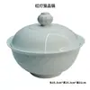 Cuenco de porcelana celadón de Jingdezhen, cuenco cerámico para el hogar, juego de cuencos y platos en relieve, vajilla de estilo chino, cuencos y platos de lujo ligero, alto valor estético