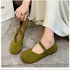 Zapatos Retro Mary Jane para Mujer 2026 Nuevo Modelo Correa Única Planos Zapatos de Ballet Versátiles Casuales Zapatos de Suela Suave