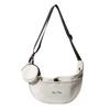 Bolso bandolera de nailon de gran capacidad para mujer, informal, sencillo, primavera y verano 2024, estilo occidental, moderno y versátil.