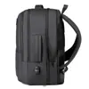 Mochila de Película de Cuero para Negocios para Hombres, Mochila Expandible, Bolso de Viaje para Hombres, Bolso para Computadora de 15 pulgadas, Mochila Escolar para Estudiantes