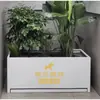 Suporte de Flores de Aço Inoxidável para Exterior Vaso de Flores Varanda Sala de Estar Vaso de Chão Pátio Calha de Flores Divisória de Cerca Caixa de Plantio Canteiro de Flores