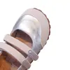 Sapatos de Princesa para Meninas 2026 Primavera/Outono Novos Sapatos Infantis com Velcro Solado Macio Sapatos Individuais Menina Mary Jane Mocassins Retrô