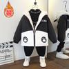 Processamento e Casacos de Veludo Personalizados para Meninos Roupas de Inverno 2025 Casaco de Algodão Infantil Casaco de Algodão de Inverno Grosso para Menino Casaco de Algodão para Bebê