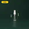 Botella Atomizadora Transparente Mini de Capacidad Personalizada 30ml 100ml Botella Atomizadora para Desinfectante Botella Recargable Botella Atomizadora Pequeña de Niebla Fina