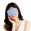 Máscara de Ojos para Dormir Mingjuan 100% Seda 19 Momme Seda de Morera Color Sólido Espesa Bloqueadora de Luz, No Presiona los Ojos, Venta al por Mayor Transfronteriza