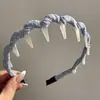Novo Lenço de Seda Versátil Faixa de Cabelo Headband Verão Bolinhas Fita Grampo de Cabelo Tudo-em-Um Peça Externa Acessório de Cabelo Trançado