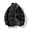 Abrigo de invierno de doble cara para hombre, chaqueta acolchada de algodón cálida, chaqueta acolchada de algodón suelta, ropa juvenil de moda para estudiantes, otoño e invierno.