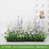 Maceteros con Flores Artificiales y Plantas Verdes, Combinaciones de Flores y Plantas Falsas, Maceteros Decorativos para Separación y Ocultación, Arte Floral Paisajístico