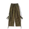 Pantalones cargo retro estilo japonés con bolsillos grandes, pantalones joggers casuales de pierna recta holgados, modernos para hombre, primavera/otoño, estilo americano high-street