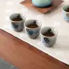 Juego de Té de Cerámica de Alta Gama Guobao Kiln con Una Tetera y Cuatro Tazas, Juego en Caja de Regalo para Personas Mayores, Líderes, Regalo del Día de la Madre