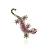 Insignias de Animales Personalizadas Creativas Europeas y Americanas Broche de Cocodrilo de Diamante de Aleación para Hombre Pin de Accesorios de Ropa de Alta Gama Se Puede Encriptar