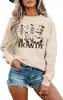Amazon outono novo moletom feminino de Halloween Estampa de caveira fantasma pullover gola redonda