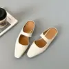 Mules Femininas Slip-On com Bico Fechado, Boca Rasa, para Uso Externo no Verão, Sandálias Retrô de Bico Quadrado