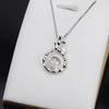 Cabeza de colgante de plata S925 colgante de bambú simple colgante femenino 10-12 joyería de perlas accesorios diy soporte vacío marea 867