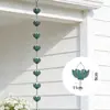 Nuevo Estilo Chino Patio Alero Flor Dorada Colibrí Estilo Engrosado Cadena de Lluvia Guía de Agua Reemplazo de Bajante