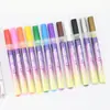 Set de Plumas para Uñas Artísticas DIY de 12 Colores Transfronterizo, Pluma Marcador Resaltador de Esmalte de Uñas Multicolor, Set en Caja de Regalo