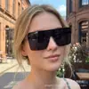 Gafas de sol, Gafas de sol para hombre, mujer, Gama alta, Anti-UV, Bisagra de lente de una pieza, Gafas de sol transfronterizas