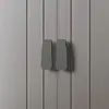 Nuevo Manillar de Puerta de Madera Maciza de Alto Grado Estilo Chino Manillar Redondo de Acero Inoxidable para Puerta de Cristal Sin Marco Listo para B&B Hotel