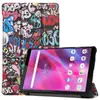 Adequado para Lenovo Tab M8(3ª geração)Capa protetora de suporte plano com rodízio triplo TB-8506F