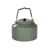 Cafetera Portátil para Acampar, Viajes por Carretera al Aire Libre, Pesca y Camping, Se Puede Usar sobre Llamas Abiertas para Hervir Agua y Preparar Té, Tetera de Aleación de Aluminio