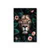 Cabeça de animal sofá fundo parede sem moldura pintura decorativa Leão sala de estar tela pendurado pintura spray pintura núcleo cross-border geração