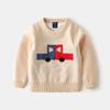 Suéter infantil atacado meninos dupla trama camiseta base bebê meninos carro suéter de tricô fabricantes atacado