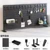 Panel de Pared para Almacenamiento sin Taladro, Tablero Perforado, Combinación Multiescena, Estilo E-Sports, Cocina, Estudio, DIY, Panel de Pared para Exhibición