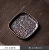 Posavasos de aleación con un toque de lujo ligero, estilo Zen chino, accesorio para juego de té Kung Fu, soporte para taza de té, almohadilla aislante para el calor