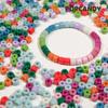 Cadena cilíndrica de 6 mm mismo estilo para teléfono móvil ins joyería con cuentas accesorios hechos a mano cuentas sueltas acrílico degradado multicolor cuentas sólidas