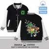 Chamarra de ropa de Minecraft para niños, chamarra de béisbol Creeper, ropa infantil de manga larga para primavera y otoño, moderna
