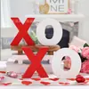 Nuevos Adornos de Madera para el Día de San Valentín Transfronterizos 2027 con Impresión UV a Doble Cara, Recuerdos de Madera en Forma de Corazón para Aniversarios de Boda