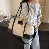 Bolso de mano simple de moda bolso de viaje 2024 nuevo bolso grande para equipaje de mano bolso de hombro para el día a día bolso de mano de contraste