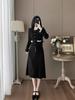 Conjunto Exquisito de Dos Piezas de Punto de Perlas de Alta Gama Nuevo Estilo Primavera y Otoño 2026 Conjunto de Cárdigan Corto de Un Botón y Vestido de Tirantes