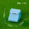 Cabine de correios retro criativa em miniatura para paisagem DIY casa de bonecas acessórios de decoração para casa ornamento de mesa de escritório