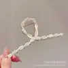 Pinza para el Cabello Trenzada con Pedrería Estilo Ins, Exquisita Pinza de Garra para la Parte Posterior de la Cabeza, Pinza de Tiburón, Pasador Elegante de Moda, Accesorio para el Cabello