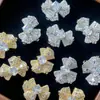Ornamentos de Zircônia de Alta Qualidade para Nail Art Laço de Saia Gravata 3D Fluida Cobre Super Brilhante Zircônia Incrustada Acessórios de Unha Usáveis Diamantes