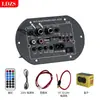 Placa Amplificadora de Potencia con Subwoofer para Karaoke con Micrófono Dual de Danza Cuadrada Amplificador de Potencia Bluetooth para Coche con Ajuste de Reverberación Audio para Coche
