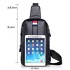 Nueva Bolsa de Pecho de Cuero Genuino Bolso Cruzado para Hombres Bolso de Pecho Casual de Piel de Vaca de Capa Superior Mochila para Viajes al Aire Libre para Hombres