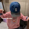 Nueva Gorra de Béisbol Bordada con Letras para Niños, Versátil y Elegante, Nueva Versión Coreana Primavera/Verano 2026
