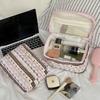 Nueva Bolsa de Almacenamiento de Gato Estilo Fair Isle Bolsa de Cosméticos para Mujer de Gran Capacidad para Viajes Salidas Bolsa de Almacenamiento de Cosméticos Neceser