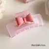 Novo Presilha Coração Jelly Girl Fofa Rosa Doce Amor Tendência Presilha Tubarão High-End Celebridade da Internet Presilha de Cabelo Atacado