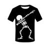 Camiseta de manga corta con cuello redondo y estampado digital de hueso de verano 2021 para parejas, una generación de AliExpress