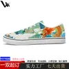 Tênis Casuais Unissex de Lona de Cano Baixo Transfronteiriços, Personalizáveis, Respiráveis e Confortáveis, Sapatos Brancos para Passeios de Verão