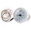 Termômetro industrial axial bimetálico tipo ponteiro de aço inoxidável para forno de churrasco, forno, disco de caldeira