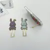 Soporte de Teléfono de Conejo Dibujo Animado Conejito Colorido Pegatina Trasera Soporte Plegable al por Mayor Accesorios para Teléfono Femeninos Fábrica