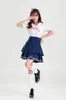 Uniforme de Marinheiro Tentação Role-Playing Estudante Uniforme Estilo Japonês Azul Marinho Conjunto de Uniforme Saia Curta Jk Uniforme Multicolorido
