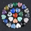 Colgante Corazón Facetado de Ágata de Cristal y Jade de 13 mm Material para Joyería DIY de Collares, Pulseras, Pendientes Accesorios Venta al por Mayor